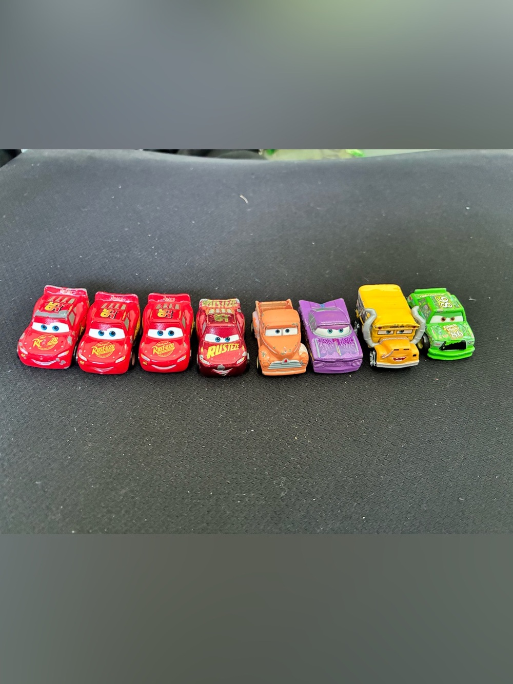 Disney Pixar Cars Micro Drifters Lot of 9 - Lightning McQueen Mater Jackson Sto